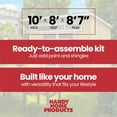 thumbnail image 2 of Handy Home Products Olympia 10 ft. x 7.5 ft. Wood Storage Shed, 2 of 8