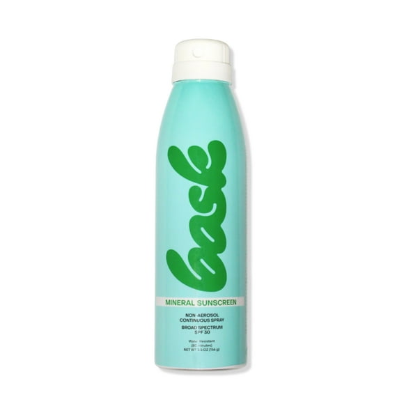 Protector solar en aerosol Bask Suncare, SPF 30, mineral, 162 ml, sin fragancia
