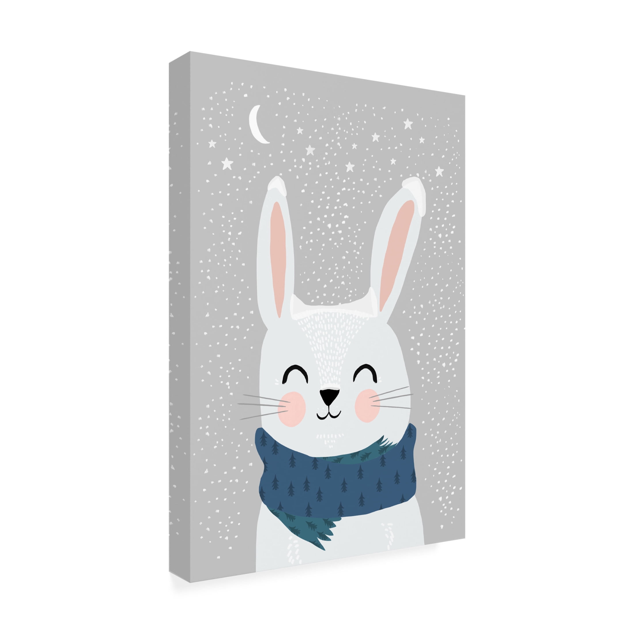 Canvas Wall Art - Treechild 'Snow Bunny' Wall Art for Living Room, Bedroom, or Office D?cor by Trademark Fine Art - 22 x 32 Inches