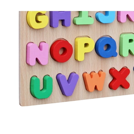 Timy Wooden Alphabet Puzzles 26PCS Letters Alphabet ABC Jigsaw Puzzle