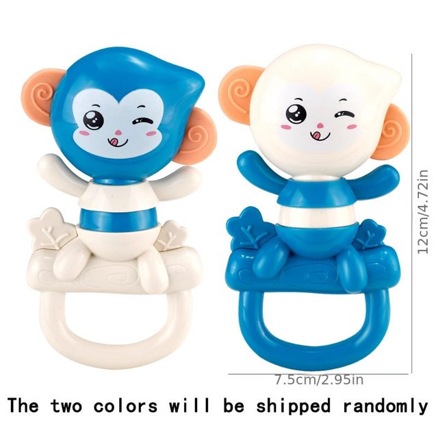 Baby Soft Rubber Rattles, Safe To Chew And Can Be Boiled And Sterilized, Without Peculiar Smell