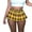 Yellow, variant on JIKNTTR Stylish Skirts For Women Mini Pleated Skirts For Women Sexy Cute Short Cargo Skirt Skater A Line Pleated Mini Skirt With Slit Beach Vacation Skirts