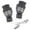 Grey, variant on Seductiva Christmas Gloves For Men Unisex Christmas Print Knit Heated Gloves USB Connection Three Speed Timing Temperature Adjustment Indoor Work Winter Gloves Black