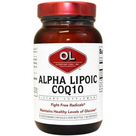 Olympian Labs Alpha Lipoic COQ10, 200 MG, 60 CT