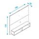 thumbnail image 2 of Panel Multimoveis para TV 65 Pulgadas Roble, 2 of 3