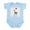 Sky Blue, variant on CafePress - I Love Donkeys Infant Bodysuit - Baby Light Bodysuit, Size Newborn - 24 Months