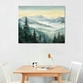 thumbnail image 3 of COMIO Canvas Wall Art for Bedroom Foggy Forest Tree Landscape Painting Misty Mountain Scenery Print Artwork Modern Office Bedroom Livroom Room Decor, 3 of 5