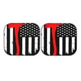 thumbnail image 7 of Balery Firefighters Usa Flag Black And White Flag Sun Shield 2 Pack For Car Front Windows Foldable Sun Visor Protector Blocks Max Uv Rays And Keeps Your Vehicle Cool For Most Sedans Suv Truck, 7 of 7