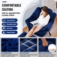 thumbnail image 3 of Avocahom Lazy Chair with Ottoman,Thick Padded Modern Accent Armchair,Upholstered Leisure Sofa Chair with armrest,Reading chair with Footstool for bedroom,living room, 3 of 8