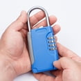 thumbnail image 4 of de combinación de seguridad Cerradura de contraseña de 4 dígitos con caja de almacenamiento para llave, USB, moneda Azul, 4 of 8