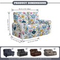 thumbnail image 2 of Xixirimido Recliner Loveseat Slipcover, 6 Pieces Stretch Sofa Covers for 2 Seat Reclining Couch, Soft Washable Furniture Protector with Pockets, Boho Flowers, 2 of 8