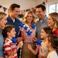 thumbnail image 4 of Boovnll Patriotic Stars Stems, Artificial White Blue Red Stars Stems 4th of July Table Decorations for Home, Dining Table Centerpiece Decor, 4th of July Decorations, 4 of 6