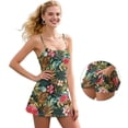 thumbnail image 5 of Garronmavis Hawaiian Florals Womens Summer Athletic Dress Sleeveless Athletic Golf Tennis Dress with Pockets Shorts Scoop Neck Mini Yoga Dresses Floral Print Outfits, Size L, 5 of 7