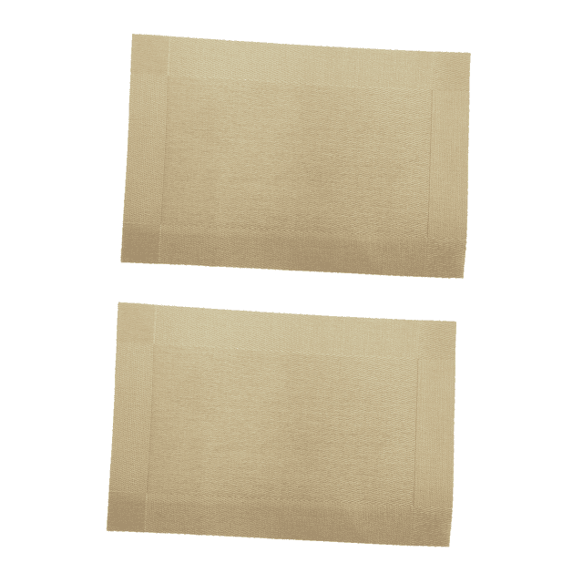 2 manteles individuales rectangulares multifuncionales y lavables para cocina. Amarillo