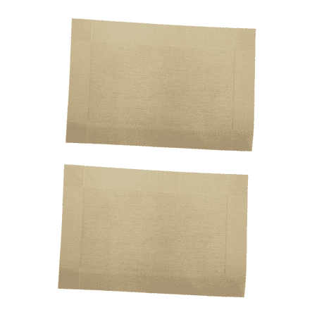 TISHITA 2 Pieces Rectangle Table Mats Party Placemats Place Mats Heat Resistant Pads for Home Restaurant Farmhouse Cooking Decoration Yellow