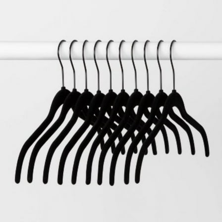 10pk Shirt Flocked Hangers