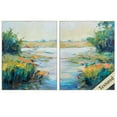 thumbnail image 2 of HomeRoots 24" X 30" Ligth Wood Toned Frame Marsh Colors (Set of 2) 365639-Ligth Wood Toned, 2 of 2