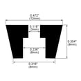 thumbnail image 2 of 10pcs Rubber Feet Bumper Printer Table Protector w Metal Washer, D12x8xH9mm, 2 of 7