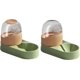 thumbnail image 1 of Pieces Automatic Food and Water Dispenser for Cat Dog, 2 in 1 Set Feeders and Drinkers for Pets Capacity 2L (Green), 1 of 4