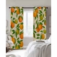 thumbnail image 4 of Green Orange Blackout Curtains for Bedroom Living Room Darkening Curtains 84 Inch Length 2 Panels Set Summer Botanical Leaves Watercolor Window Curtain Window Treatment Grommet Drapes 42"x84", 4 of 9