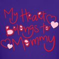 thumbnail image 3 of CafePress - My Heart Belongs To Mommy Kids Dark T Shirt - Dark T-Shirt Kids XS-XL, 3 of 4