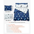thumbnail image 3 of KFFKFF Kids Comforter Set, 7 Pieces, Twin Bedding Collection with 1 Comforter, 1 Flat Sheet, 1 Fitted Sheet, 4 Pillowcases, Soft Microfiber & Space Design, Bedding Set for Boys, Girls, Teens, 3 of 9