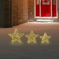 thumbnail image 3 of Northlight LED Lighted Stars Outdoor Christmas Decorations - 14" - Gold - Set of 3, 3 of 7