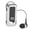 Silver, variant on Rupoun Retractable Wireless Earphone, BT5.4 Detachable Battery Earbuds, LED Display Collar Clip Stereo Headset for Drivers, Professionals & Sports, 18H Playtime Single Ear In-Ear Headphones, Silver