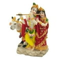 thumbnail image 1 of Krishna, Radha And Nandi Figurine, 1 of 1