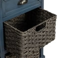 thumbnail image 2 of Antique Navy Color - Two Drawers and Four Rattan Baskets - Living Room/Entryway - Moisture-Proof, 2 of 3