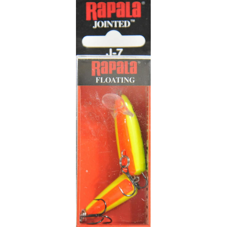 Rapala J07FT Jointed Floating Minnow, Fire-tiger, 2.75 L, 0.125 oz