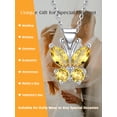 thumbnail image 5 of Bestyle Cute Butterfly Birthstone Necklace for Women, November Pendant Necklace Choker Jewelry Gifts for Mother's Day Birthday Graduation, 5 of 7