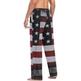 thumbnail image 6 of American Flag Ghost Pajama Pants, Men's Lounge Pants Light with Drawstring and Pockets, Christmas New Year Birthday Father's Day Gifts, X-Large, 6 of 7