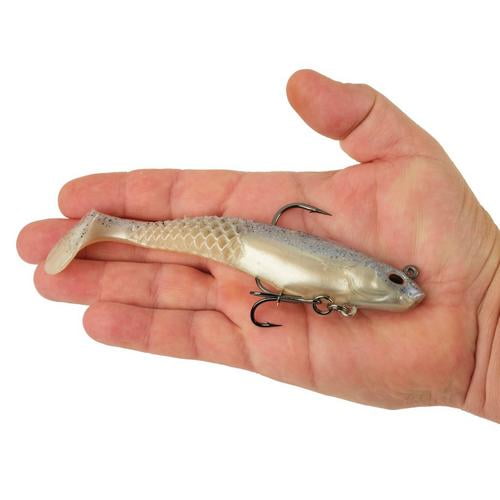Berkley PowerBait® Saltwater Pre-Rigged Cullshad, 6 in, Chrome Flash