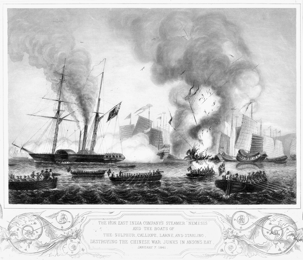 First Opium War 1841 Nthe East India CompanyS Steamer Nemesis And Other