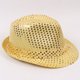 thumbnail image 1 of Gorra de espectáculo de magia para niños adultos, gorra de moda universal con lentejuelas plateadas, gorra de jazz, sombrero de magia de escenario, 1 of 1