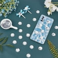 thumbnail image 6 of 60Pcs 20mm Self-Adhesive Acrylic Clear Rhinestones with Container Flat Back Round Crystal Circle Gems Sparkling Plastic Stickers, 6 of 9