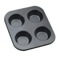 thumbnail image 3 of Tongina 3xKitchen 4-cup Muffin Cakes Pan Bakeware Cake Cookie Baking Tray 3 Pcs, 3 of 8