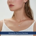 thumbnail image 2 of Collar TUHE Moissanite de plata chapada en oro amarillo de 18 quilates de 0,5 quilates, 2 of 9