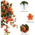 thumbnail image 5 of Nearly Natural UV-Resistant Artificial Bougainvillea Outdoor Hanging Plant - 28" - Orange - Set of 2, 5 of 9