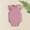 Pink, variant on HUITKMM Baby Girl Long Sleeve Bodysuit Baby Girls Ruffle Short Sleeve Bodysuit Solid Casual Plain Blouse Top Romper Knitted Outfits Clothes 6-9 Months