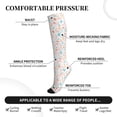 thumbnail image 3 of Lsque Happy Easter Pattern Sport Compression Socks for Men & Women 15-20 mmHg Knee High Nurse Pregnant Running Medical and Travel Athletic, 3 of 6