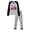 style 5, variant on NIPAXO Toddler Boys Pajamas Set Long Sleeve Vibrant Blue F1 Race Car Graphic Thermal Sleepwear with Cuffs