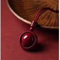 thumbnail image 2 of Collier Pendentif Cinabre Rouge Premium Feng Shui Chinois Bonne Fortune, 2 of 6