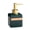 Green, variant on Small Square Ceramic Soap Dispenser Repeatable Can Fill Liquid Ceramic Soap Dispenser with Pump Soap Dispenser for Bathroom Kitchen