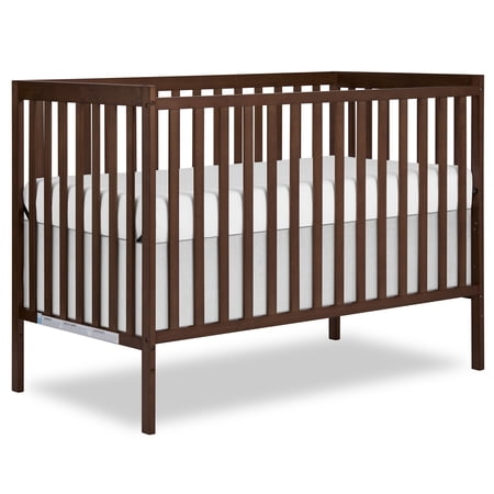 Dream On Me Synergy 5 in 1 Convertible Crib in Walnut Brown, Greenguard Gold Certified