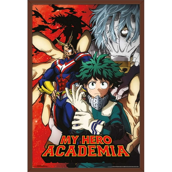 My Hero Academia - Teaser 2 Wall Poster, 22.375" x 34", Framed