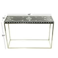 thumbnail image 4 of DecMode 30" x 46" Gold Wood Eclectic Console Table, 4 of 16