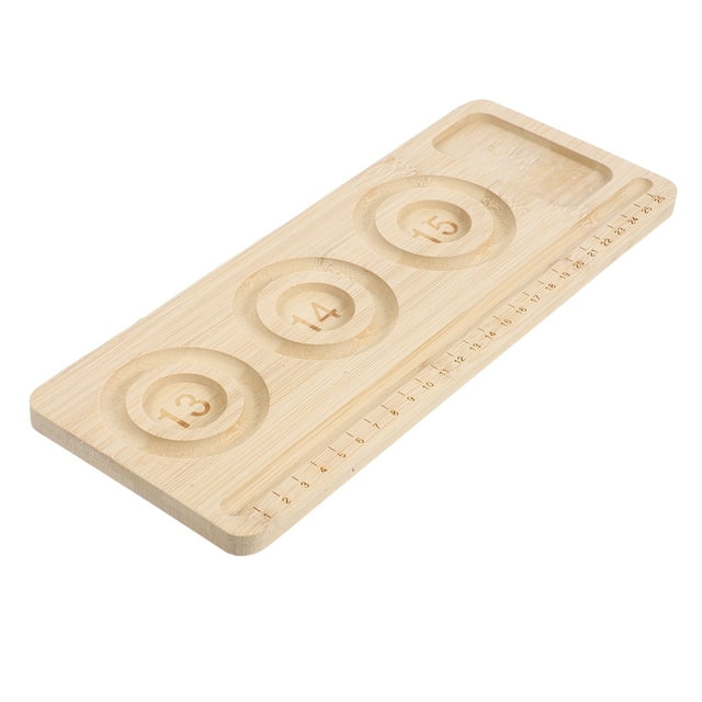 KAKOWELY bracelet design board Wooden Jewelry Design Board Wood Bead Board For Jewelry Making Wood Bead Measuring Board Design Boards For Bracelets Necklaces Making Jewelry Tray