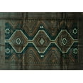 thumbnail image 1 of Ahgly Company Indoor Rectangle Persian Turquoise Blue Traditional Area Rugs, 8' x 10', 1 of 4